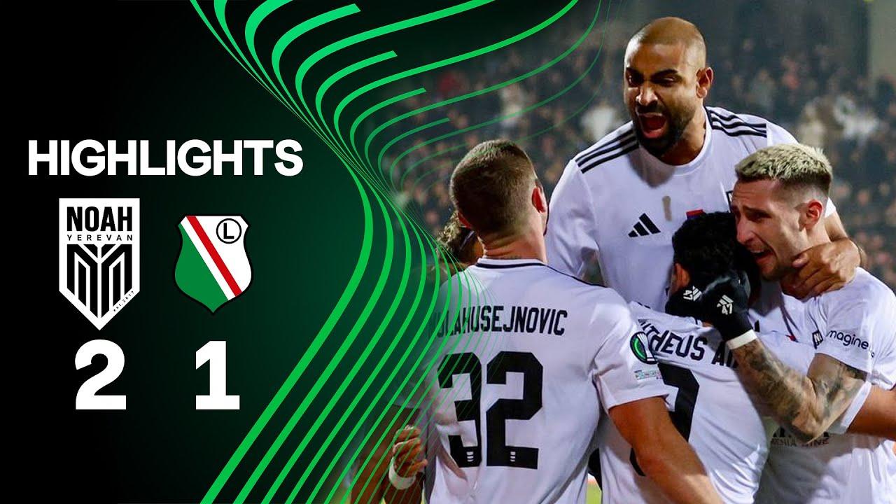 Noah come from behind to defeat Legia Warszawa. 